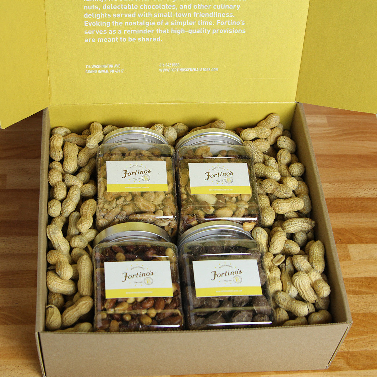 Fortino's Favorite Nut Jar - 4 Jar Gift Box Set